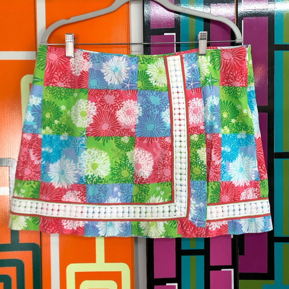 Lilly Pulitzer Seashell & Coral Print Skort